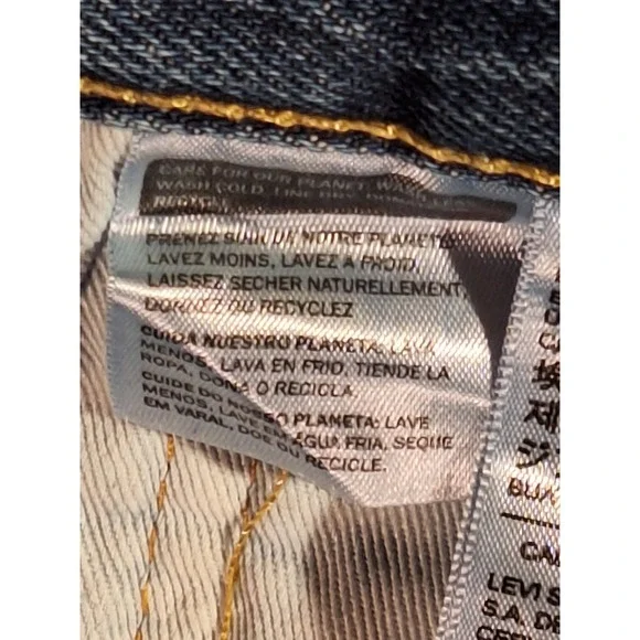 Levis 501 Original Mens Straight Leg Jeans Blue Denim 34x29 NWT Workwear Casual - Picture 13 of 15